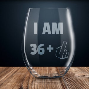37th birthday gift, 37th birthday wine glass, 37th birthday party, funny 37 year old, thirty seven years, 37th gag gift ideas, 37 year old