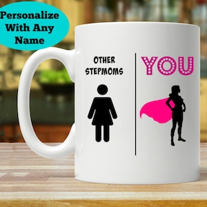 stepmom gift, gift for stepmom, stepmom mug, stepmom gift, super stepmom, stepmother gift, stepmom gift ideas, stepmom coffee cup