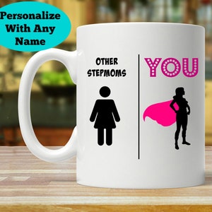 stepmom gift, gift for stepmom, stepmom mug, stepmom gift, super stepmom, stepmother gift, stepmom gift ideas, stepmom coffee cup