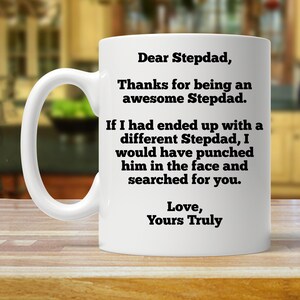 Geschenk für Stiefvater, personalisierte Stiefvater Geschenk, benutzerdefinierte Stiefvater Tasse, lustige Geschenke für Stiefvater, Stiefvater Geschenk, Geburtstag Stiefvater, Stiefvater Tassen