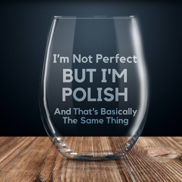 Polish gift, gift for Polish, Polish pride, Polish flag, Polish wine glass, proud Polish, i love Poland, Polish gifts, funny Polish gift