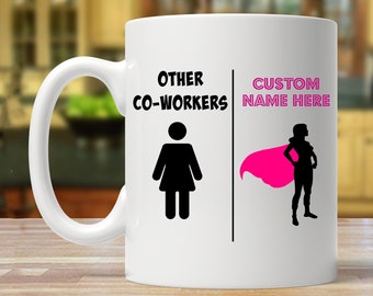collega cadeau, collega cadeau voor vrouwen, collega geschenken, collega cadeau voor haar, collega mok, gepersonaliseerd cadeau collega, grappige collega mok