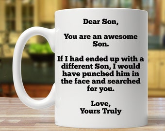 Personalisierte Sohn Kaffeetasse: Lustiges Geschenk für Sohn