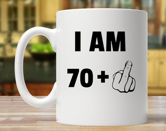 Happy 71st Birthday 71 Middle Finger Travel Mug Funny 71st Birthday Tumbler Seventy-First Birthday Present 71 Year Old Birthday Gift
