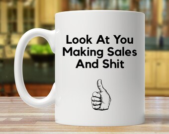 salesman motivation, sale motivation gift, funny sales gift, funny sales mug, sale performance, salesperson gift, sales coffee cup, gag mugs