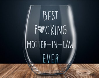 funny mother in law gift, mother-in-law gift, gift for mother-in-law, mother-in-law wine glass