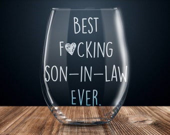 funny son-in-law gift, son-in-law gift gift, gift for son-in-law gift, son-in-law gift wine glass