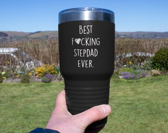 funny gift for stepdad, fathers day tumbler, stepdad tumbler, stepdad travel mug, funny stepdad gift ideas, stepdad gift, best stepdad ever