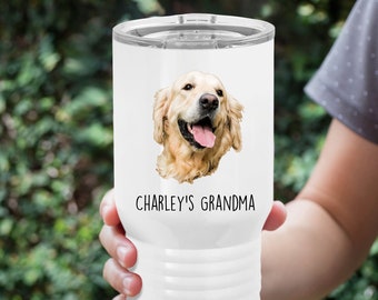 personalized dog grandma gift, dog photo gift, custom dog grandma tumbler, dog grandma tumbler, mother's day gift