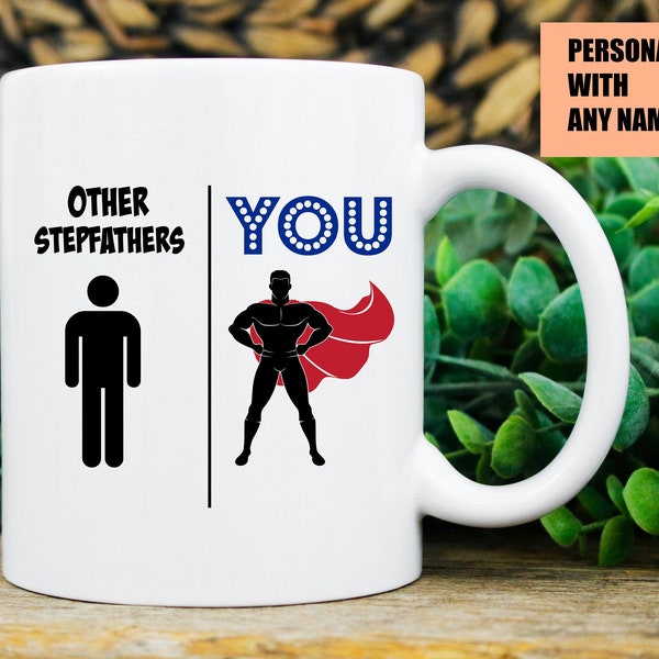 personalized stepfather gift, stepfather gift, stepfather mug