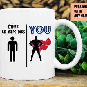 40th birthday gift, 40 years old, 40 year old, 40th birthday mug