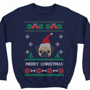 pug ugly Christmas sweater, pug Christmas sweater, pug lover, plus size christmas sweater women, pug xmas gift, funny pug sweatshirt