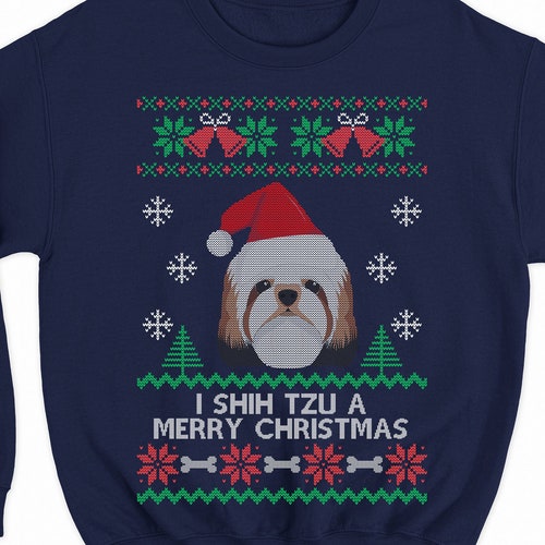 Shih Tzu Christmas Sweater Shih Tzu 