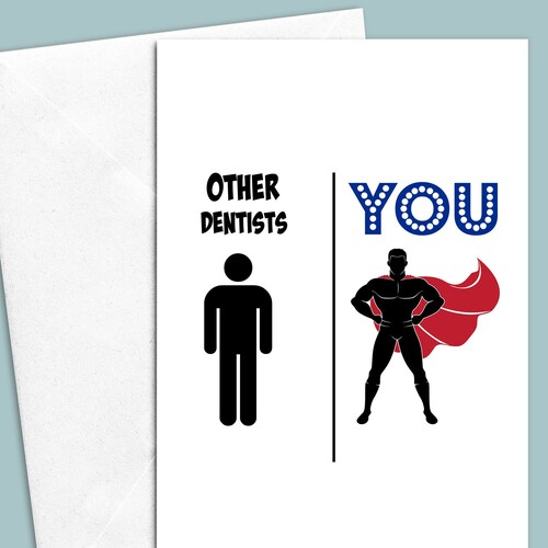 Dentist Greeting Card Dentist Gift Dentist Gifts for Men Etsy