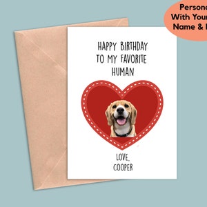 Personalized Dog birthday card, funny Dog birthday card, Dog mom birthday card, Dog dad birthday card, Dog birthday card for him