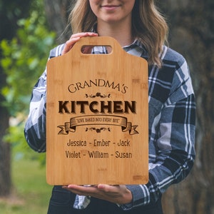 planche à découper grand-mère personnalisée, cadeau pour grand-mère, cuisine de grand-mère, planche à découper grand-mère, cuisine de grand-mère, fête des mères
