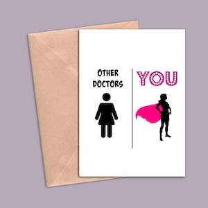 Doctor Greeting Card, Doctor Gift, Doctor Gifts For Women, Doctor Gift For Her, Funny Doctor Birthday Card, Medical School Gift
