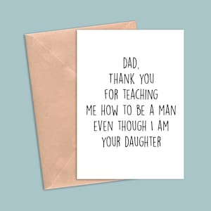 Funny Fathers Day Card, Funny Dad Birthday Card, Funny Dad Greeting Card, Father Card, Card For Dad, Dad Card From Daughter
