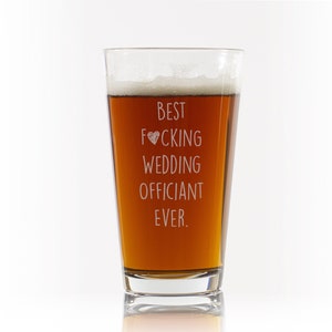 officiant gift, gift for officiant, funny officiant gift, officiant beer glass, officiant proposal, officiant, will you be our officiant