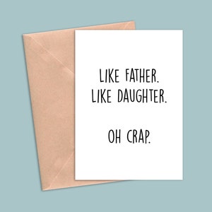 Funny Fathers Day Card, Funny Dad Birthday Card, Funny Dad Greeting Card, Father Card, Dad Thank You Card, Dad Card From Daughter