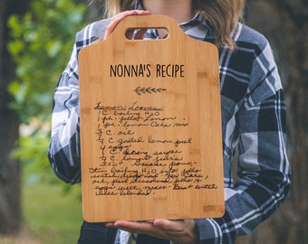 personalized recipe nonna cutting board, nonna's kitchen, mothers day gift for nonna, nonna birthday gift, nonna christmas gift ideas