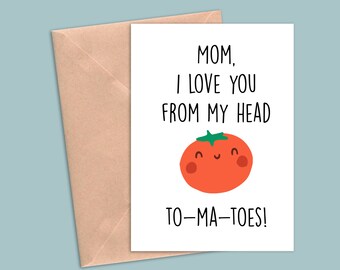 Mom Birthday Card Tomatoes - Etsy