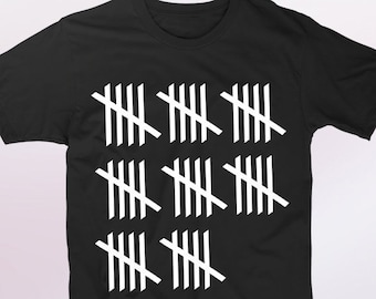 Funny 40th Birthday T-Shirt, Tally Marks Gag Gift