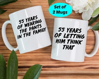 55 Year Anniversary Gift 55th Marriage Mug