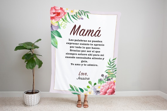 Mama Personalized Blanket, Dear Mama Blanket, Blanket for Mama