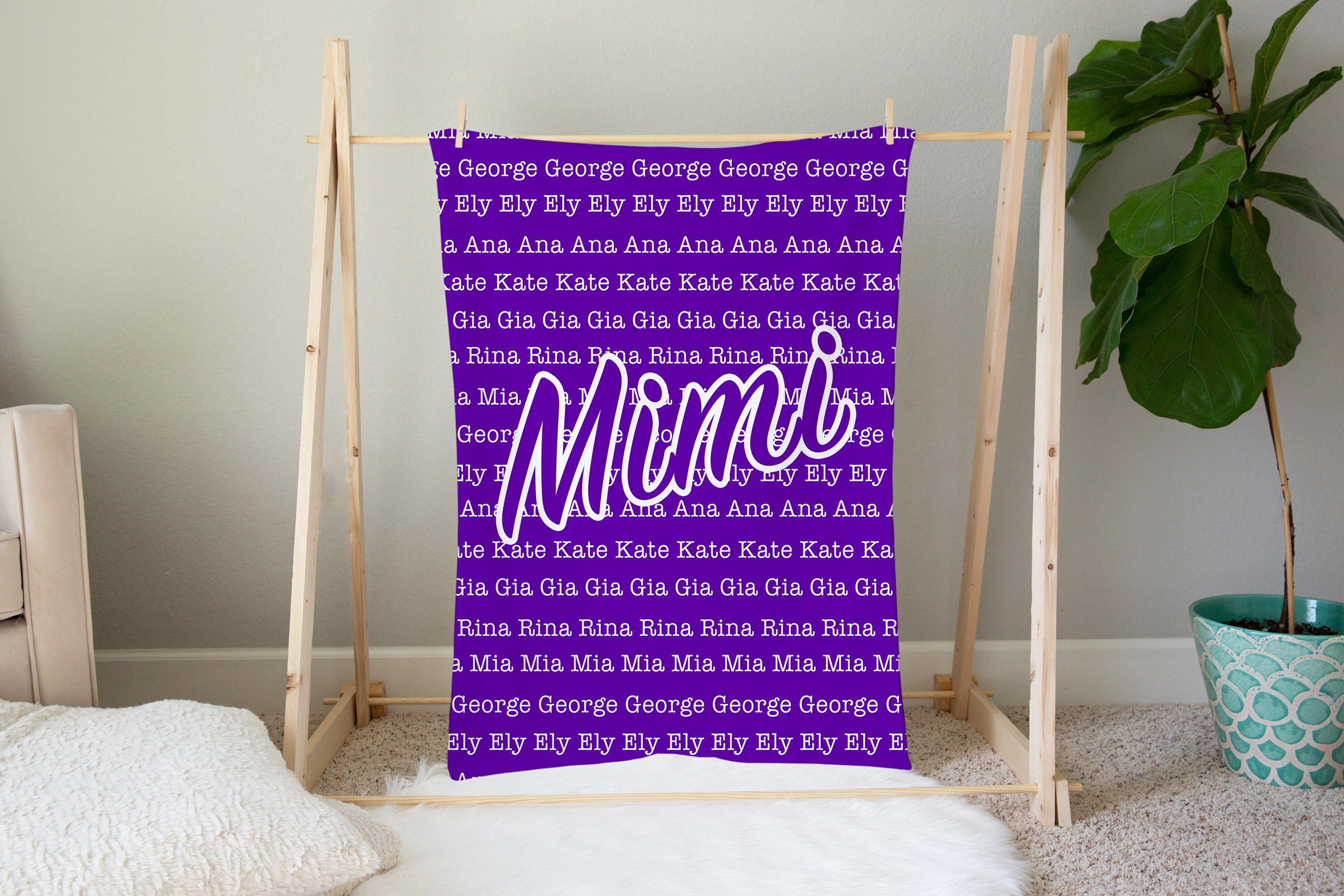 Personalized Blanket for Mimi Mimi Gift Mimi Blanket Etsy Australia