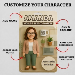 Funny boss gift, gift for boss, Custom Action Figure box, Personalized Toy Box, Turn Yourself Into An Action Figure image 3