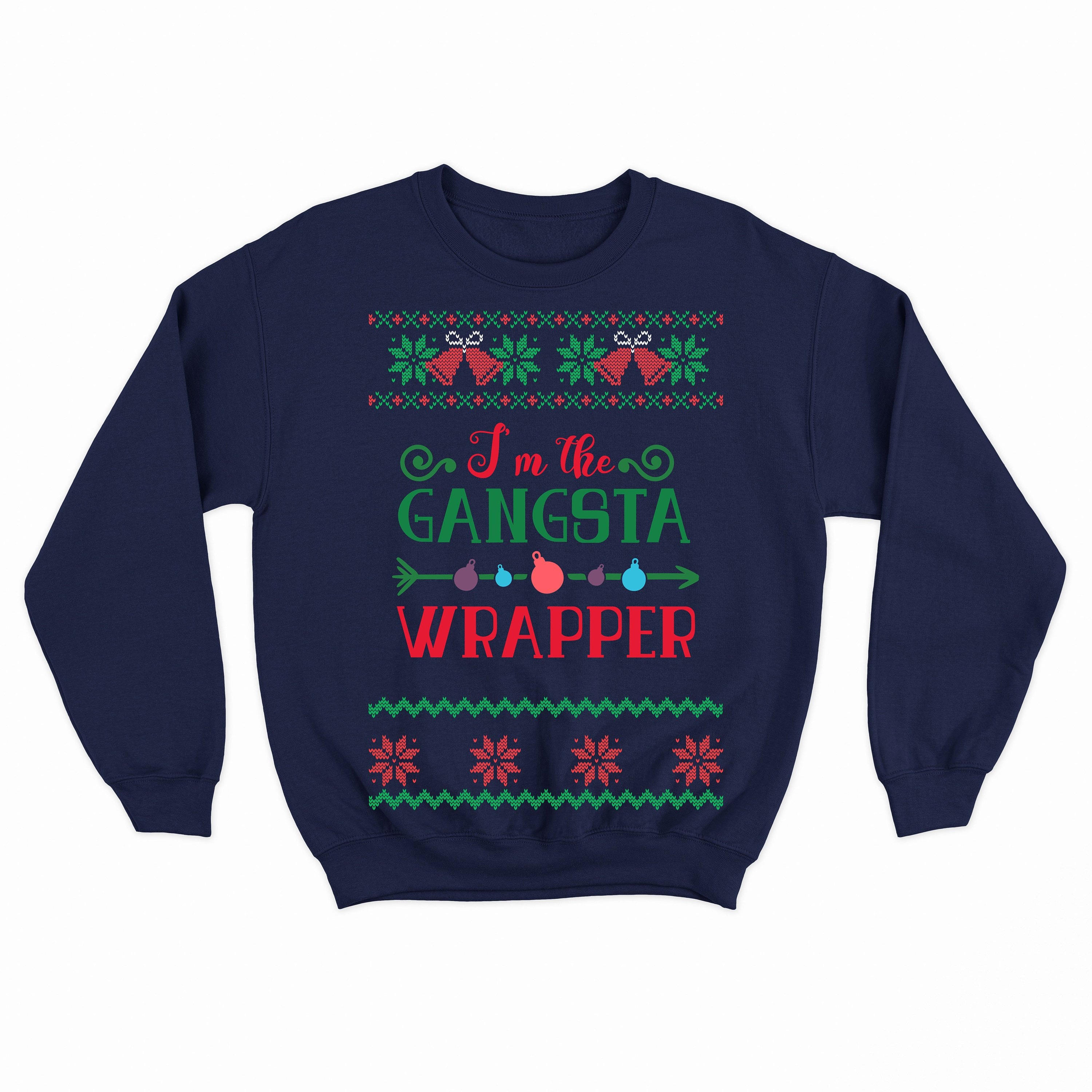 Gangsta wrapper ugly sweater hot sale