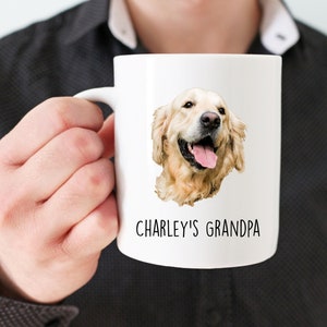 personalized Golden Retriever gift, Golden Retriever grandpa, Golden Retriever mug, custom Golden Retriever gift, pug gift