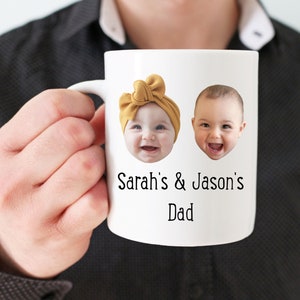 baby photo gift, Personalized photo gift, baby photo mug, custom child mug, kid face mug, Father's Day Gift
