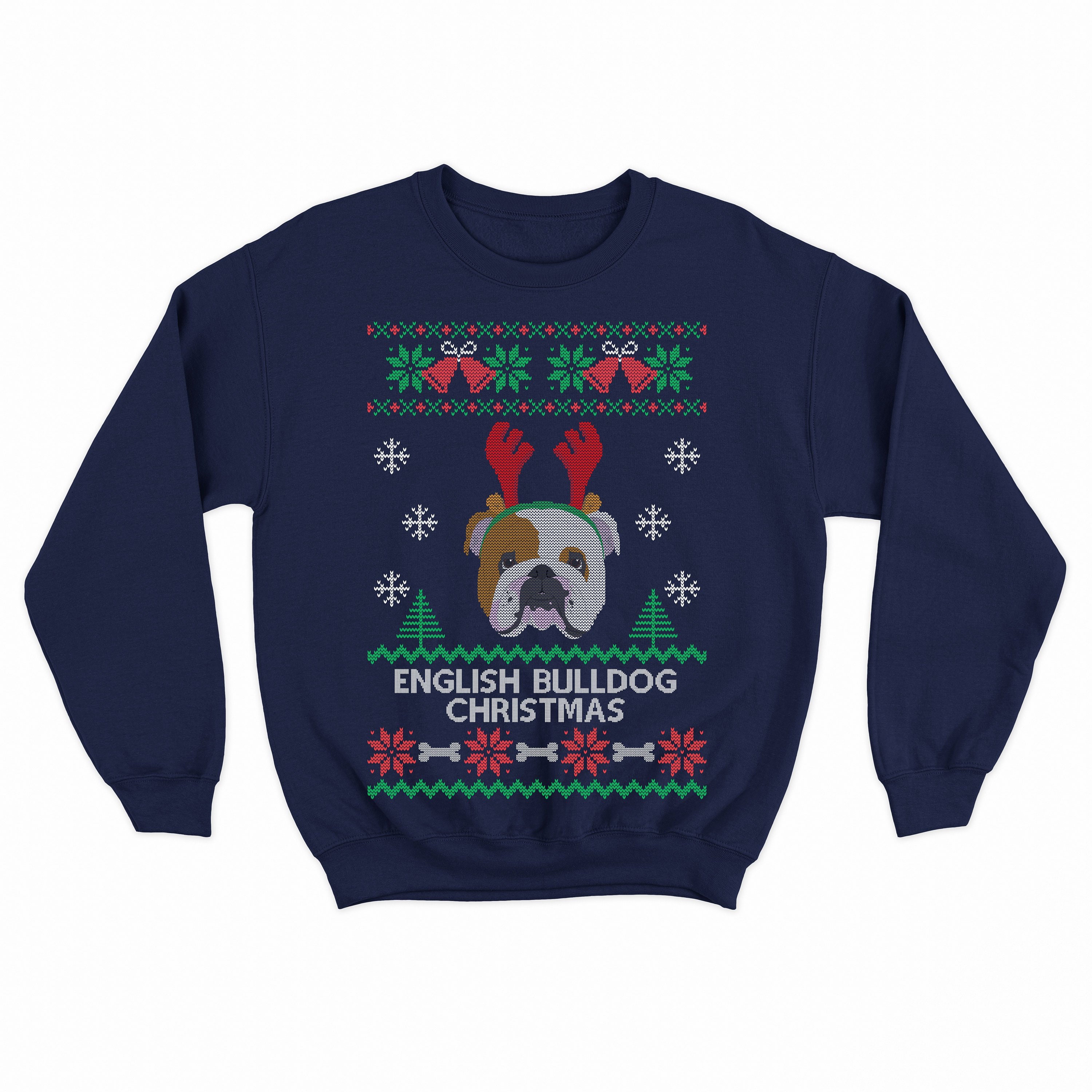 Bulldog Ugly Christmas Sweater Bulldog Ugly Christmas Sweater
