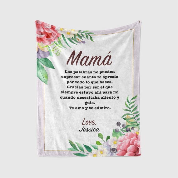 Mantas personalizadas con imágenes para la mejor mamá del mundo, manta  personalizada para madre, regalos para esposa, abuela, mantas suaves – Yaxa  Colombia