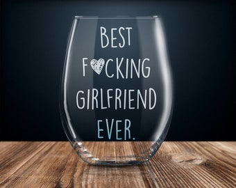 Lustiges Freundin Geschenk, Freundin Geschenk, Geschenk für Freundin, Freundin Weinglas