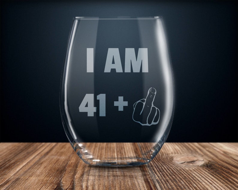 42 year old 42nd birthday gift 42nd gag gift ideas 42nd birthday present forty two years 42nd birthday wine glass 42nd birthday party
