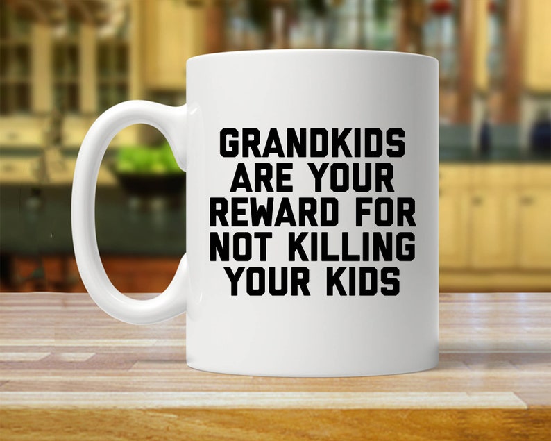 Funny Grandma Coffee Mug, Grandkids Reward, Gift for Grandma image 1