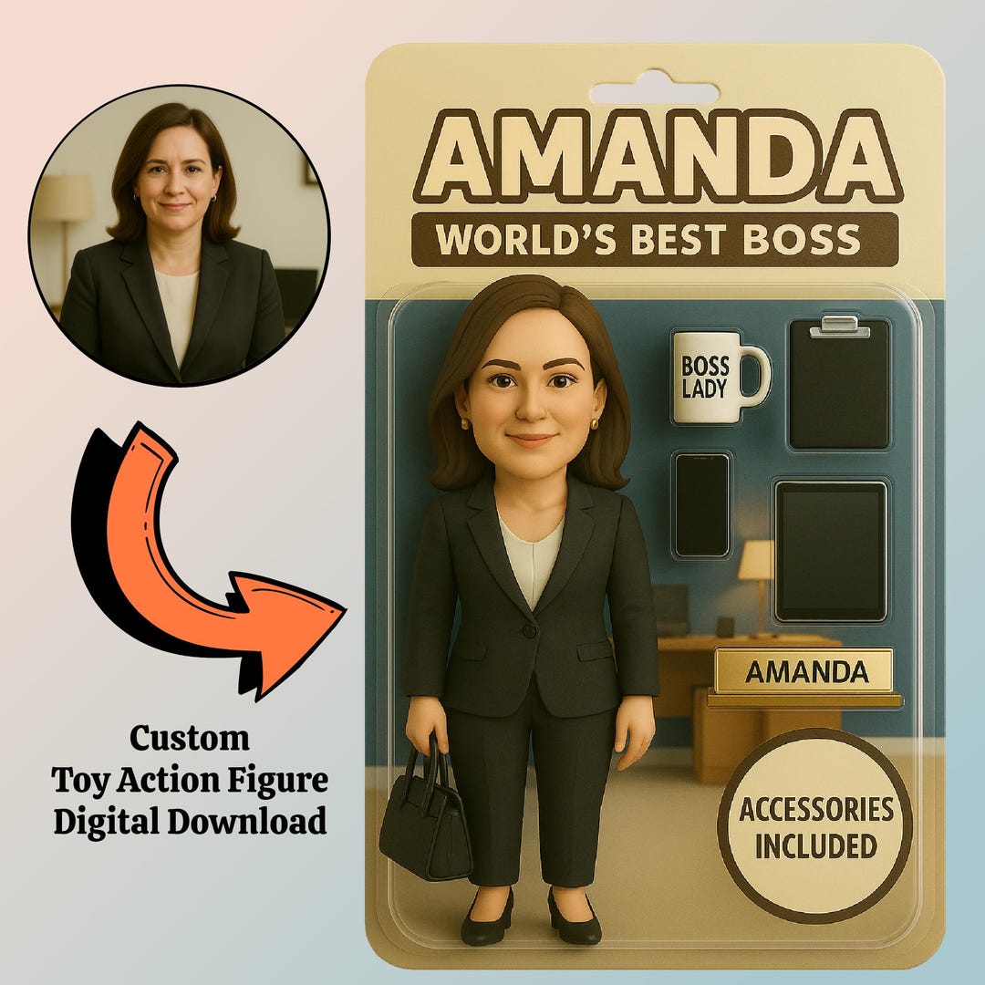 Funny Boss Gift, Gift for Boss, Custom Action Figure Box, Personalized ...