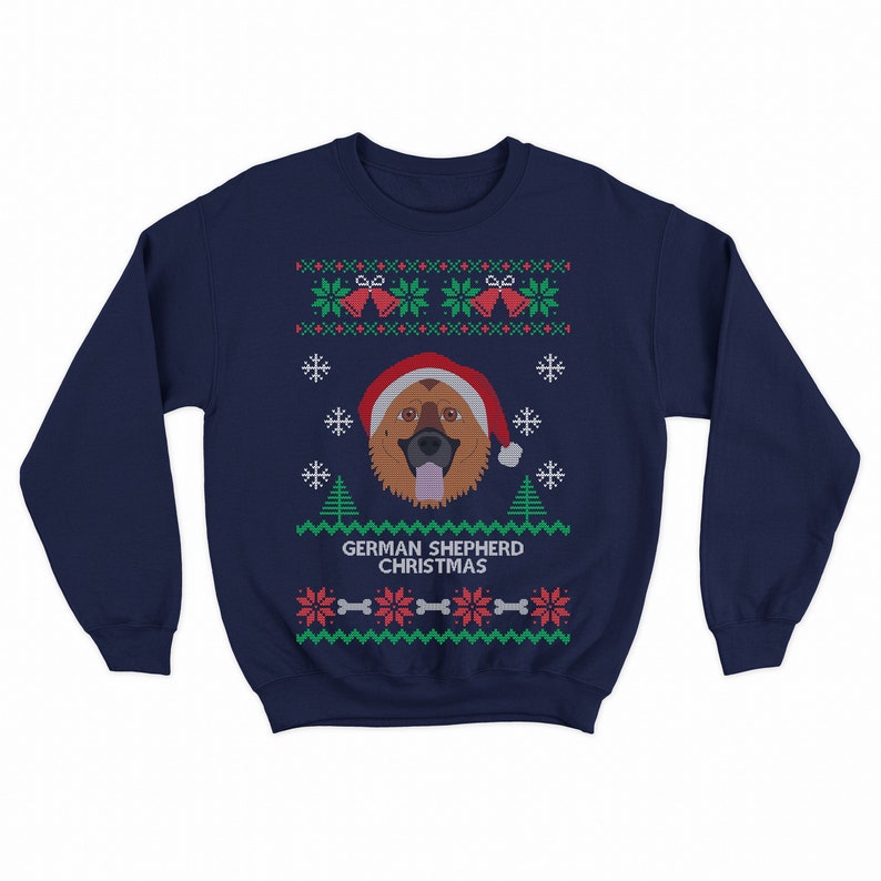 german shepherd christmas sweatshirt