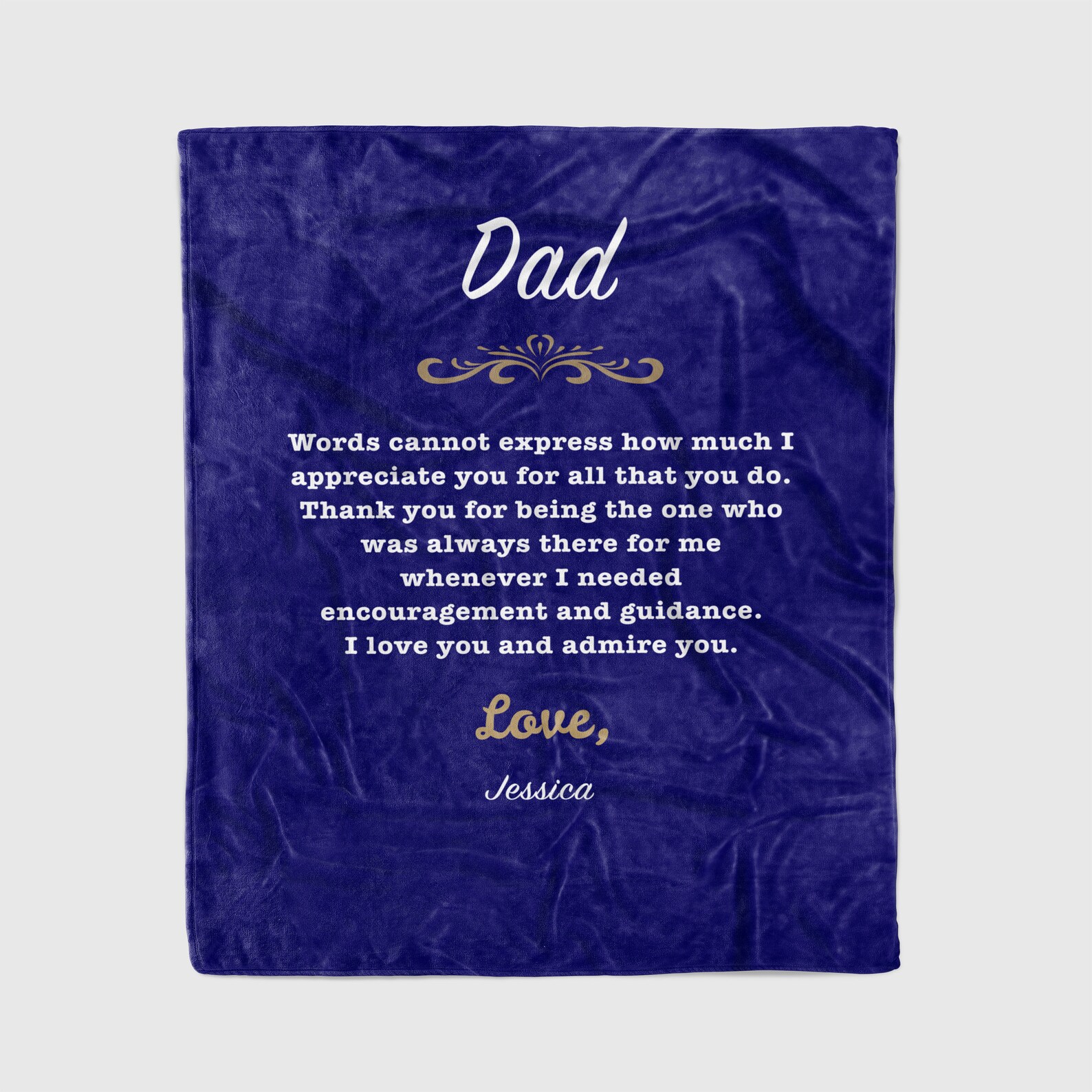 Dear Dad Gift Personalized Blanket for Dad Dad Gift Dad Etsy