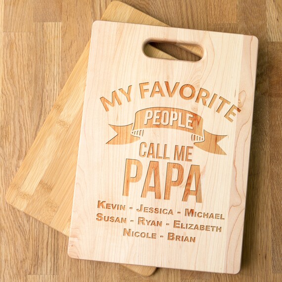 Tagliere da cucina per papà, regalo personalizzato per la festa del papà, regalo per barbecue per il compleanno di un uomo, regalo per grigliate per uomo, accessori per grigliate - Italia