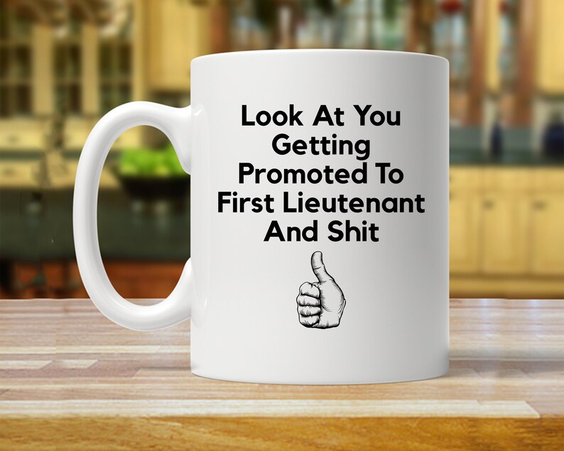 First Lieutenant Promotion Mug, Funny Graduation Gift - Etsy