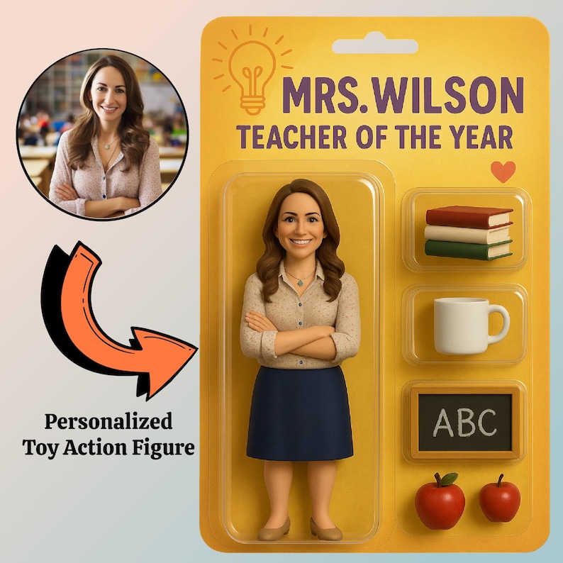 custom Action Figure, Personalized Toy Box, Custom Action Figure, Digital Art Download, unique Funny collector Gift Him Her present for birthday