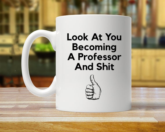 Funny Professor Promotion Mug, Congratulations Gift
