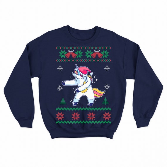 Womens unicorn christmas clearance jumper