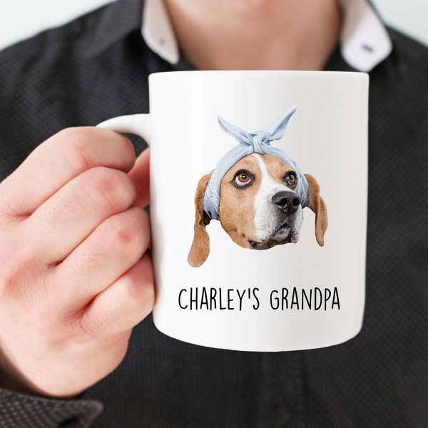 personalized beagle gift, beagle grandpa, beagle mug, custom beagle gift, beagle gift, beagle gift for him, funny beagle gift