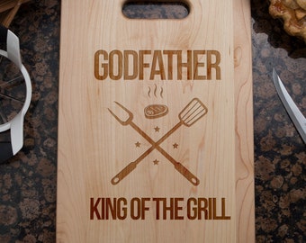 godfather gift, gift for godfather, godfather's kitchen, godfather cutting board, personalized cutting board, godfather gifts, fathers day