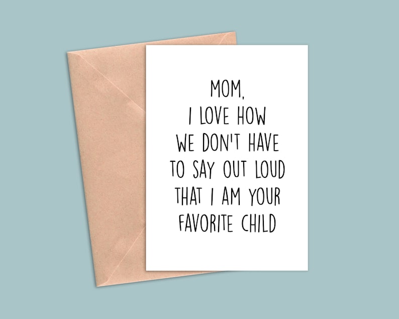 Card for Mom, Mom Birthday Card, Funny Mothers Day Card, Funny Card for ...